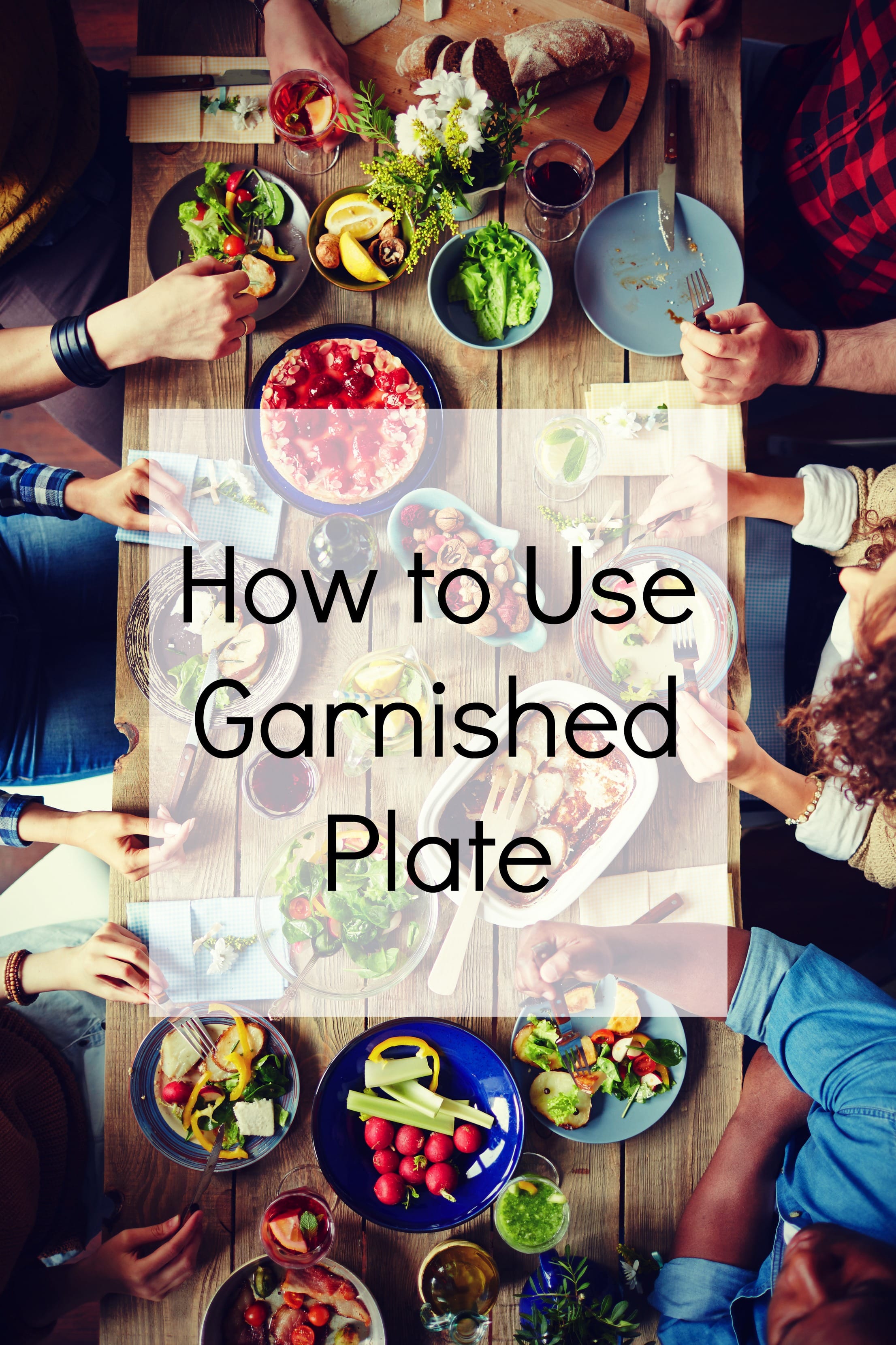 How to use Garnished Plate