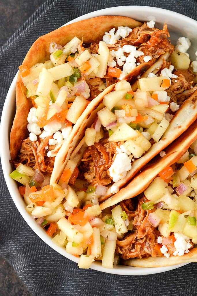 Pumpkin Beer Braised Chicken Tacos