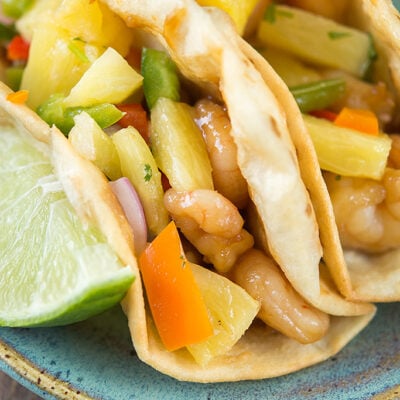 Teriyaki Shrimp Tacos