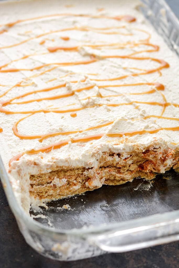 Pumpkin Caramel Icebox Cake