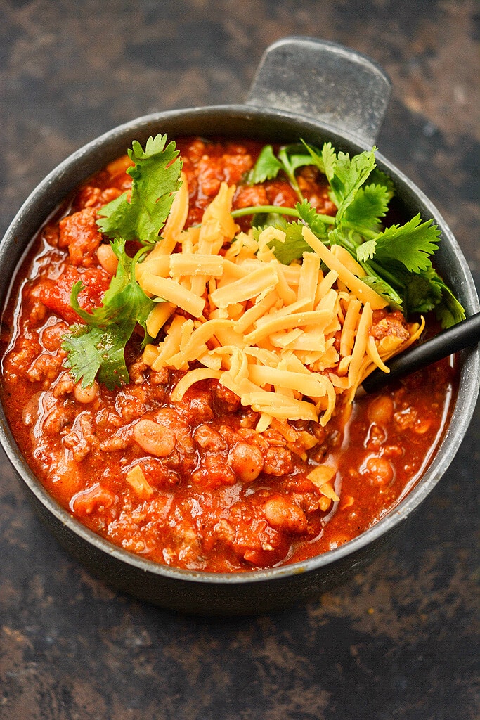 Slow Cooker Pumpkin Beer Chili