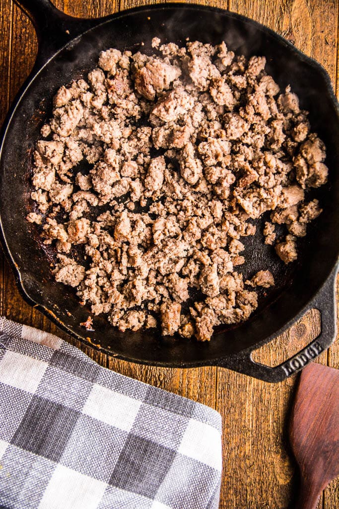 Skillet Biscuits and Gravy Casserole