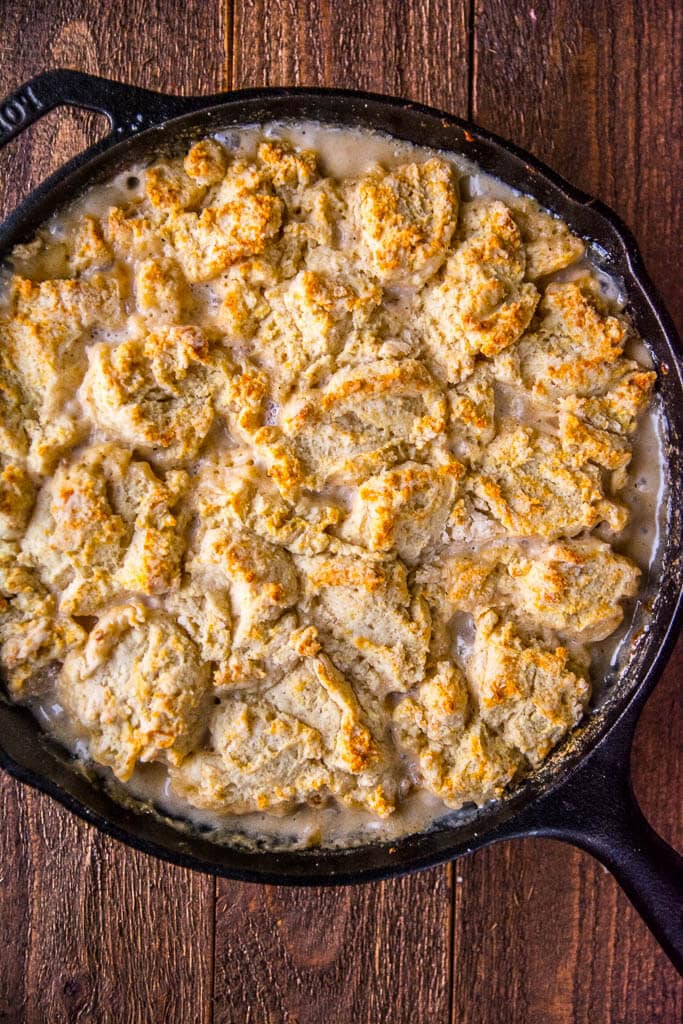 Skillet Biscuits and Gravy Casserole