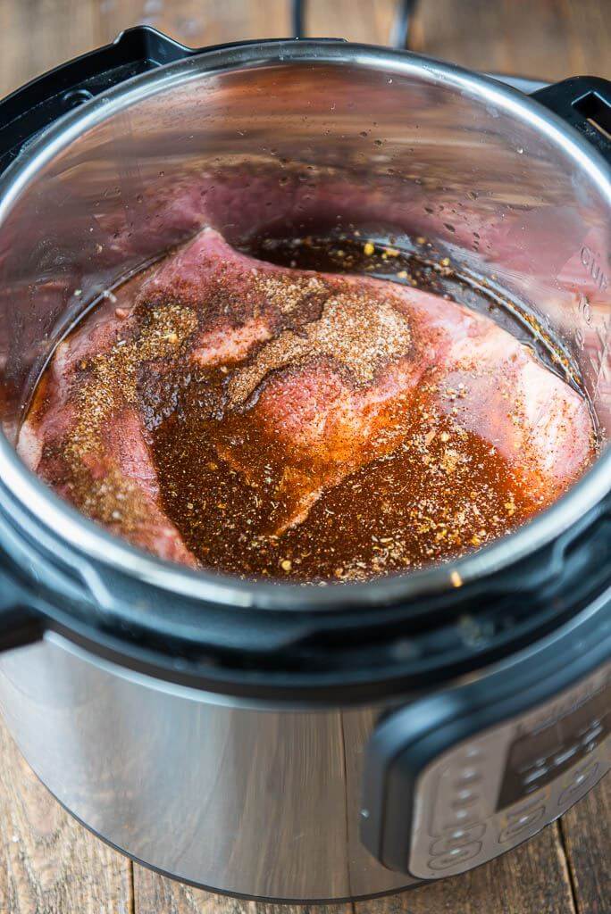 It's time to rethink the meaning of quick dinners! With this Pressure Cooker Brisket you can have amazing shredded beef perfect for sandwiches, tacos and more in just about an hour!