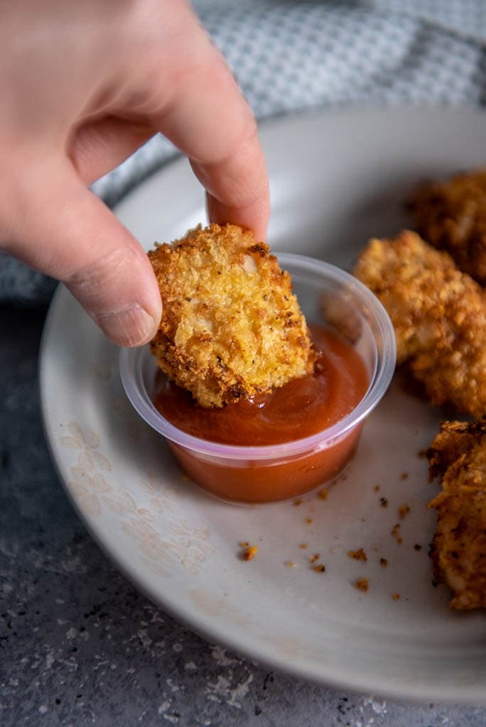 Air Fryer Chicken Nuggets by Garnished Plate