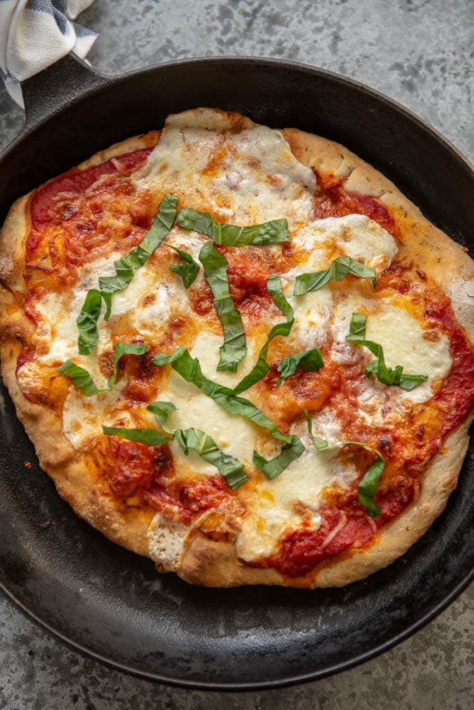 Cast Iron Margherita Pizza