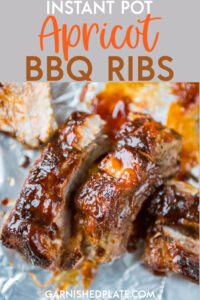Delicious, tender, fall apart ribs without the hassle of a smoker! These Instant Pot Apricot BBQ Ribs rival any smoked-all-day ribs for smoky amazing flavor! #instantpot #ribs #porkrecipe