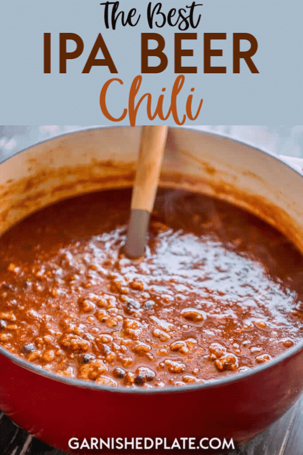 Win your next chili cookoff or just totally impress your friends! The Best IPA Beer Chili brings together all the amazing flavors you love for a delicious chili anytime of the year! #chili #beerchili