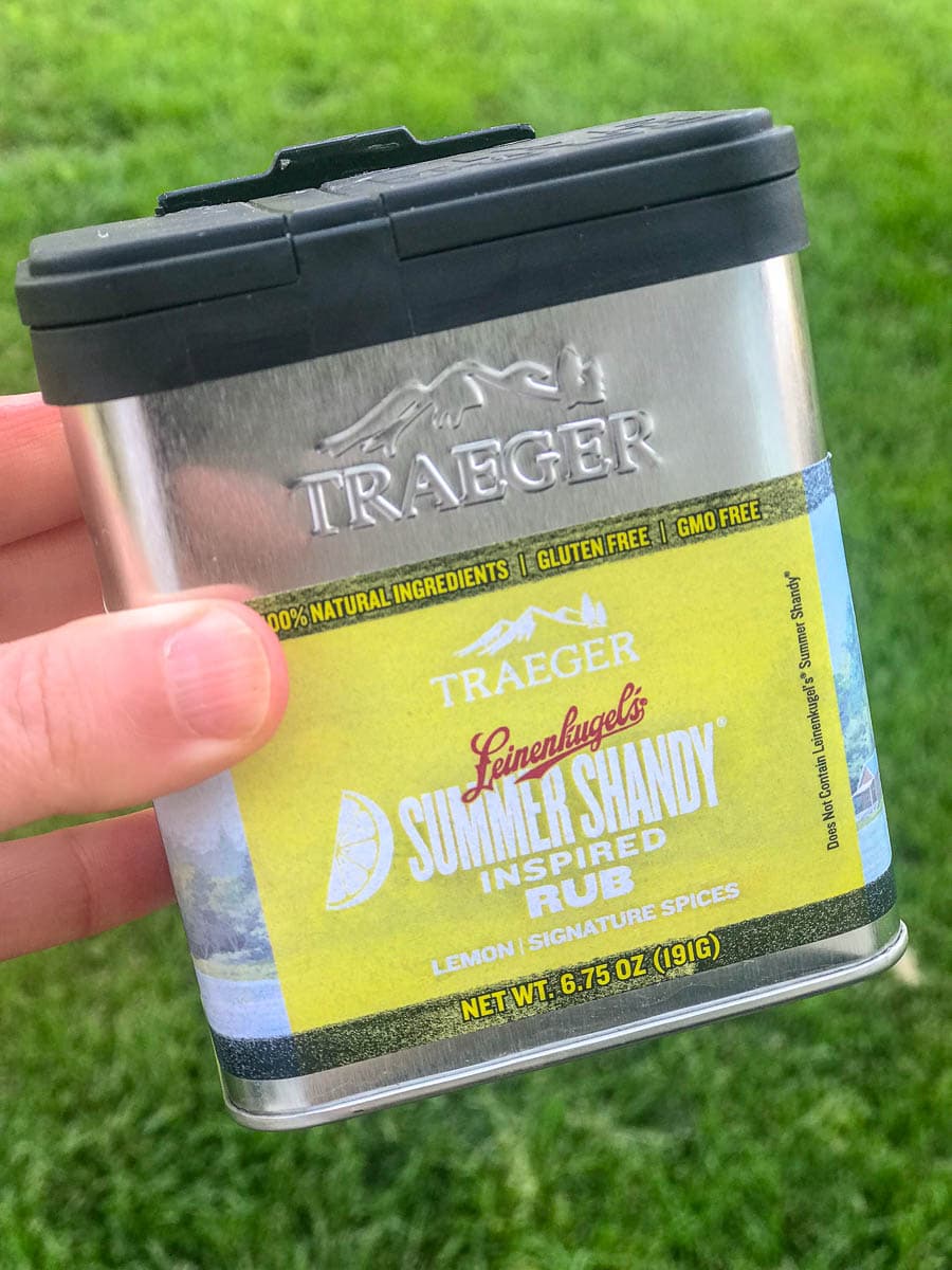 Traeger summer shandy seasoning for grilled salmon
