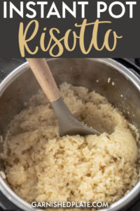 Think risotto is only for special meals or fancy occasions? Now you can have it any night of the week! My Instant Pot Risotto recipe is quick and basic and goes with just about any dinner. #instantpot #risotto #sidedish