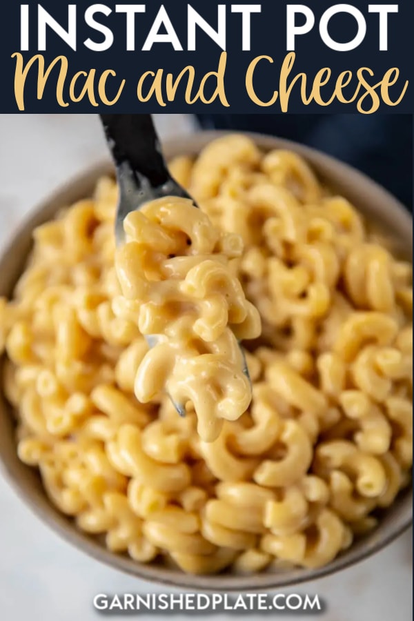 Instant Pot Mac & Cheese - Garnished Plate