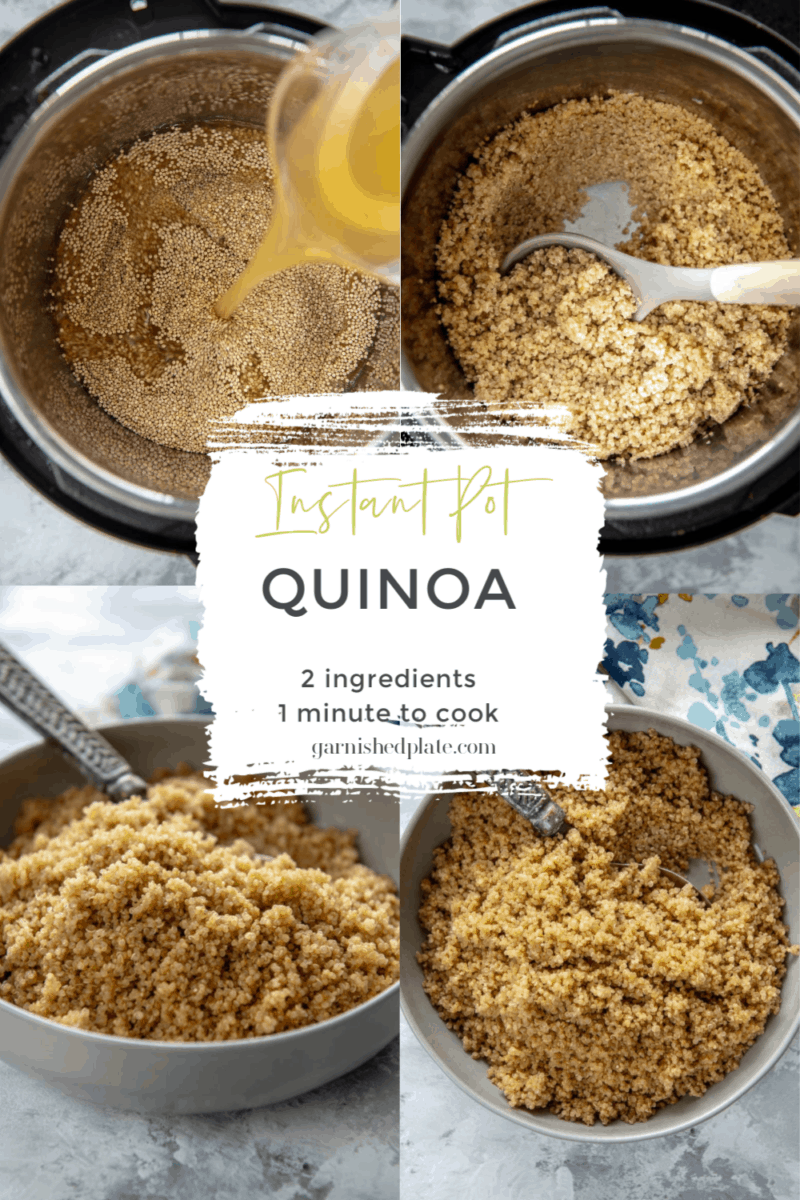 Instant Pot Quinoa - Garnished Plate