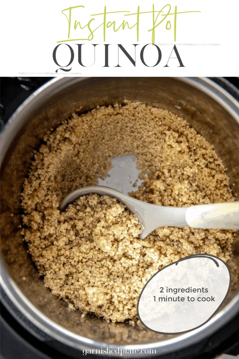 Instant Pot Quinoa - Garnished Plate