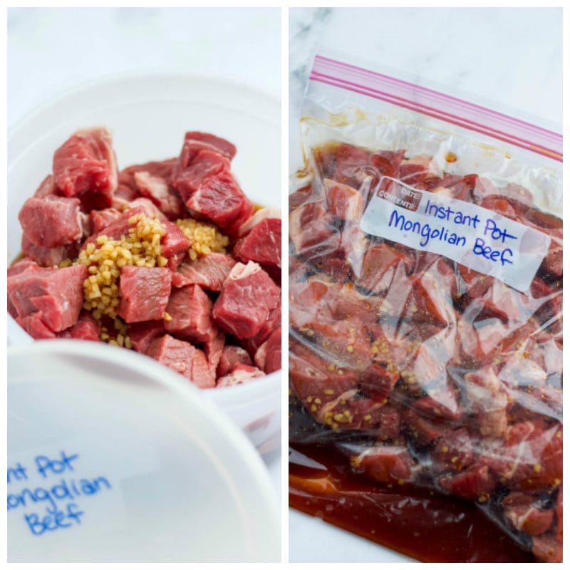 freezer container options for Mongolian Beef