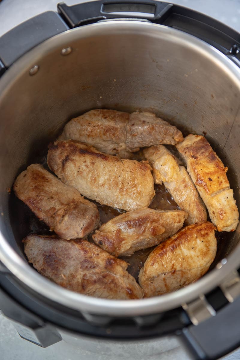 ribs cooking in an instant pot