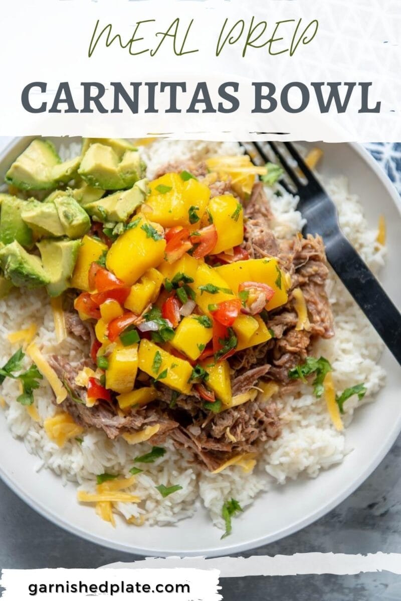 Instant Pot Carnitas Meal Prep Bowls (Healthy & Easy) - Primavera Kitchen