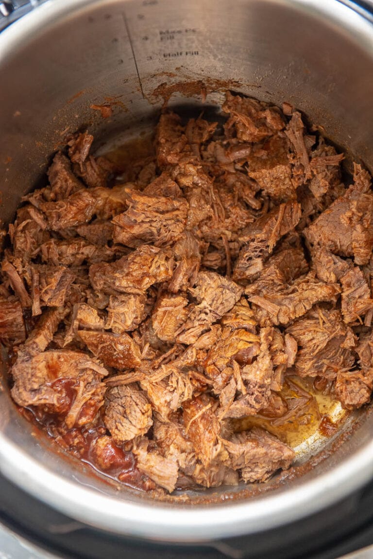 Instant Pot Brisket Sliders Garnished Plate