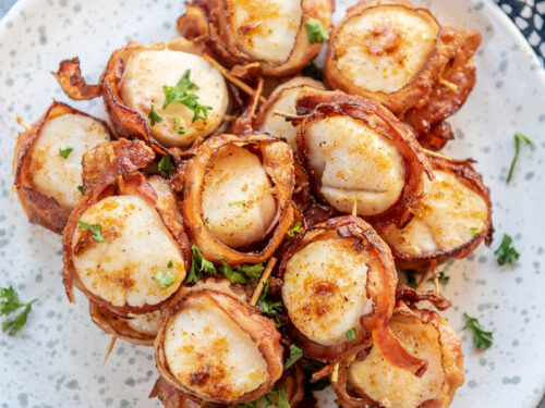 Scallop tacos finished