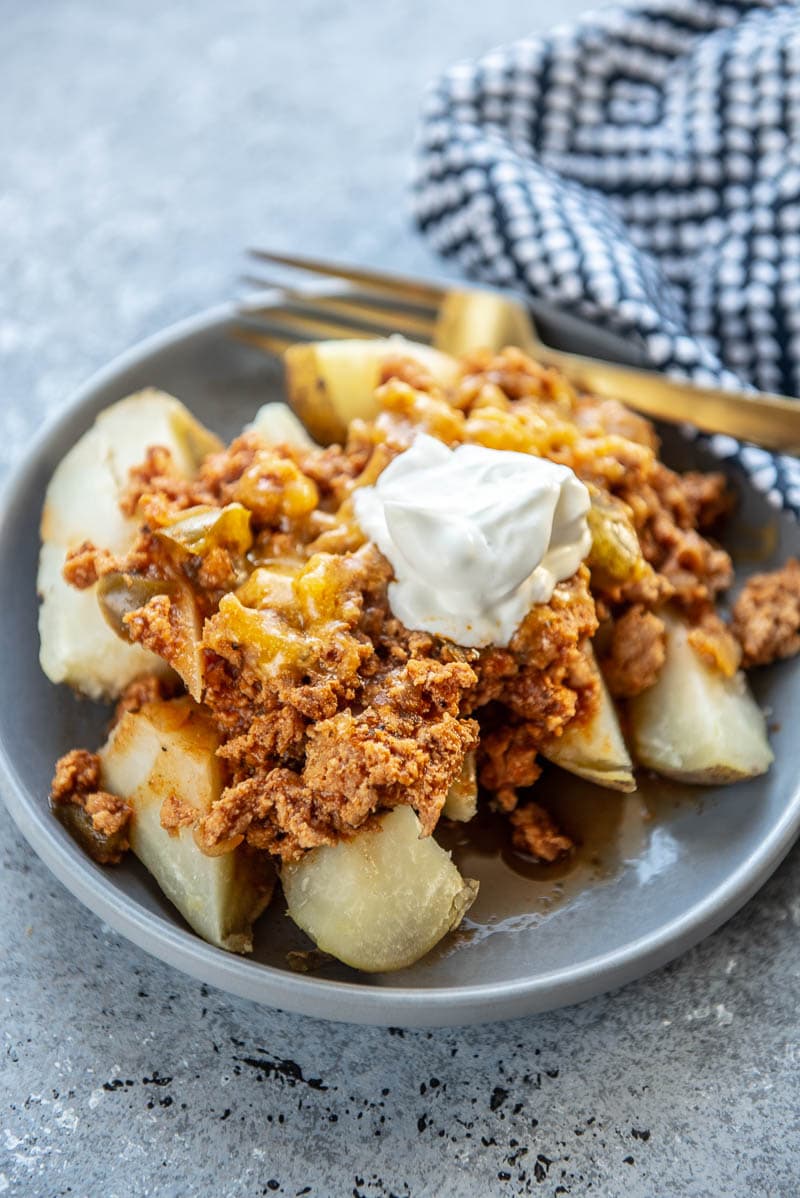 instant pot sloppy joes on a plate