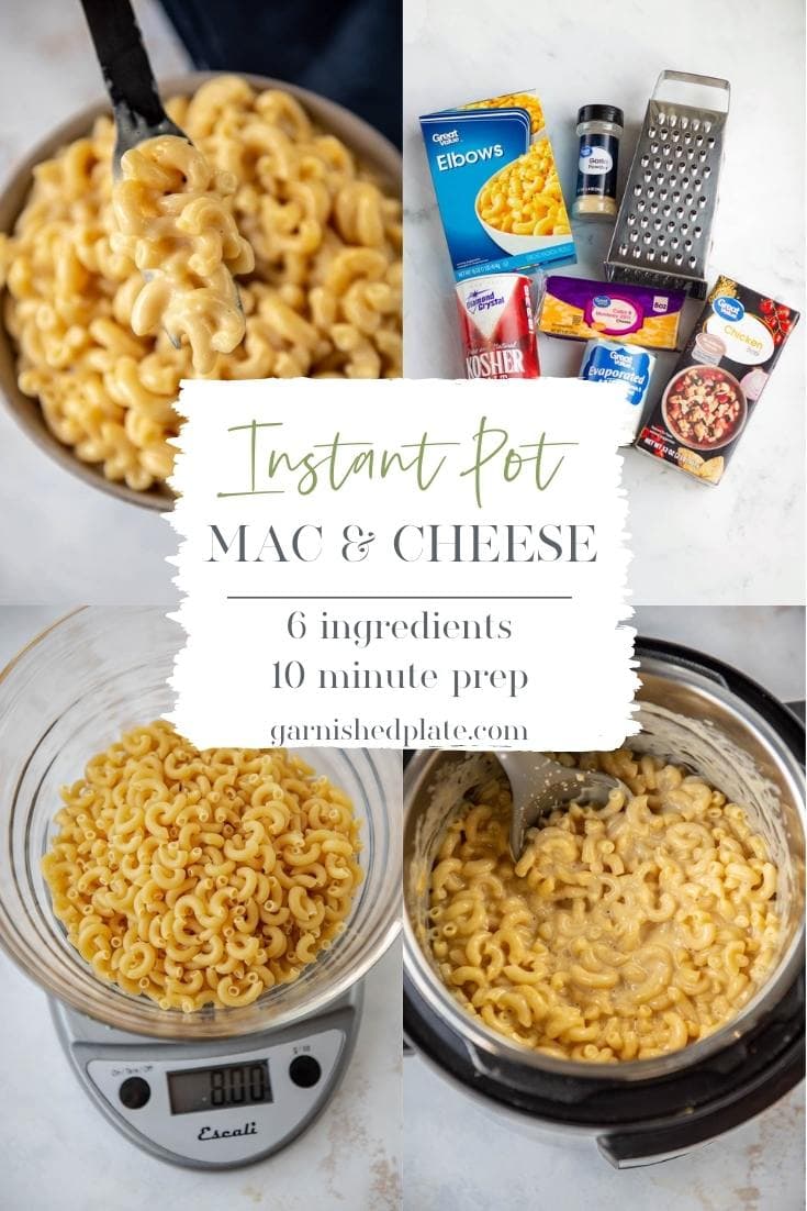 Instant Pot Mac Cheese Garnished Plate