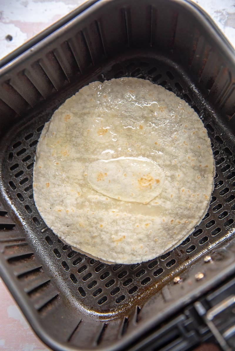 tortilla in an air fryer