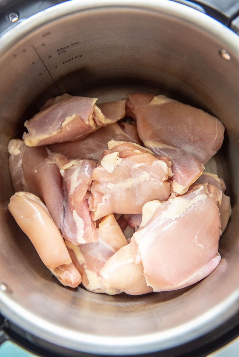 raw chicken thighs in an instant pot