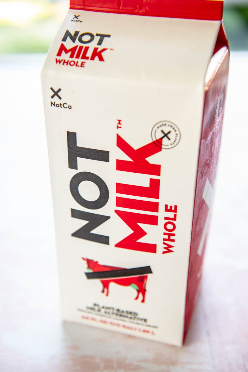 carton of dairy-free milk Not Milk brand