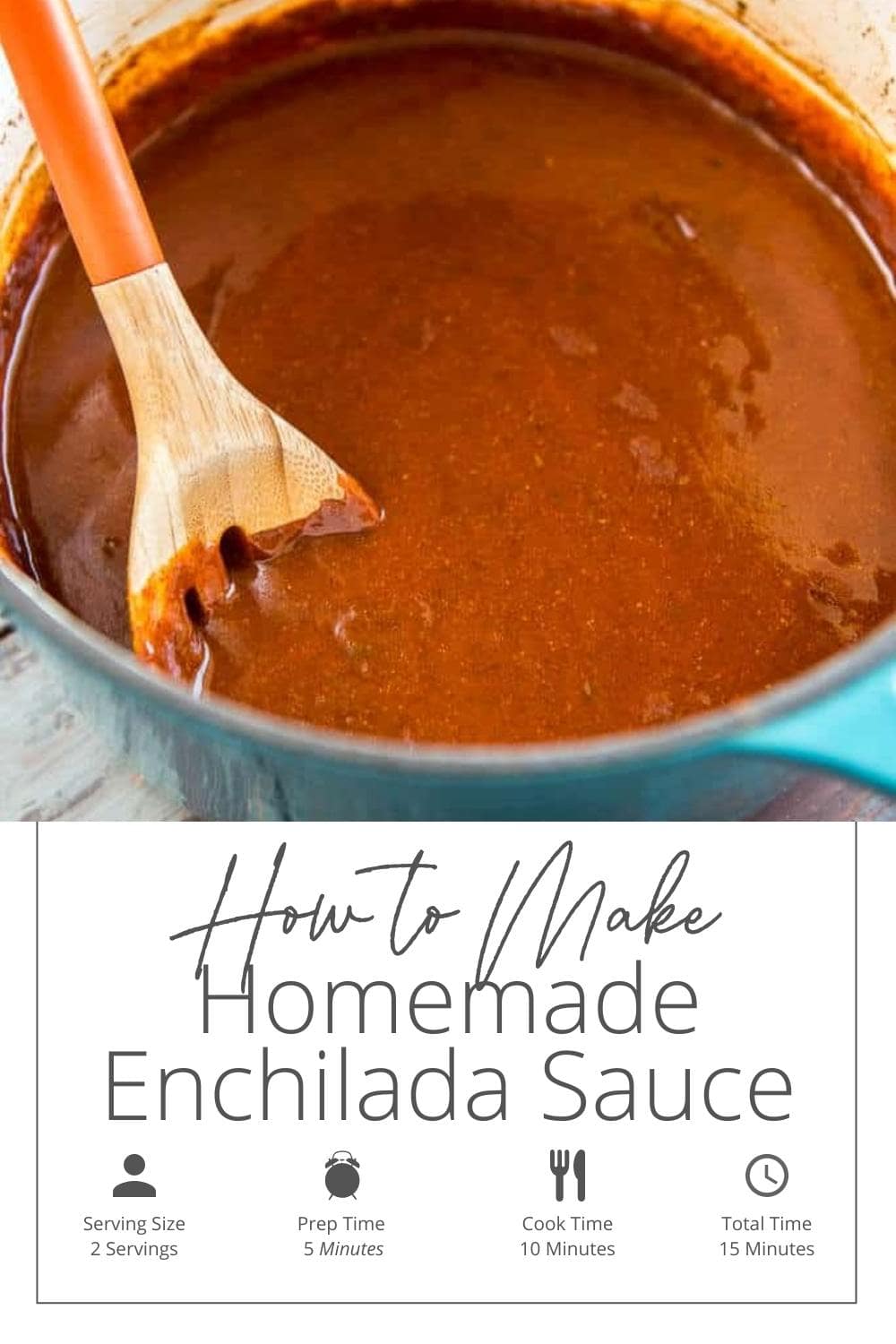 How to Make Homemade Enchilada Sauce Garnished Plate