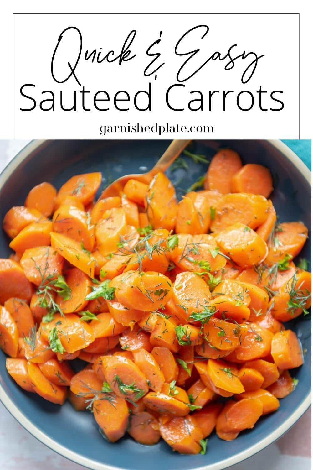 Sauteed Carrots - Garnished Plate