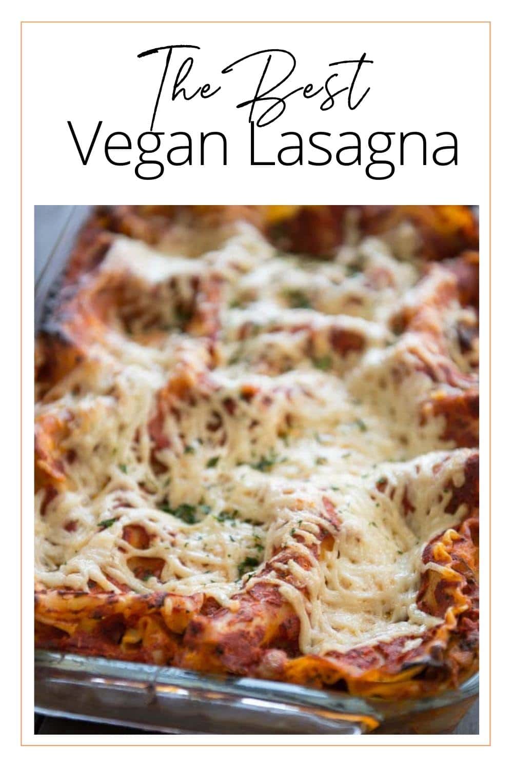 The Best Vegan Lasagna - Garnished Plate