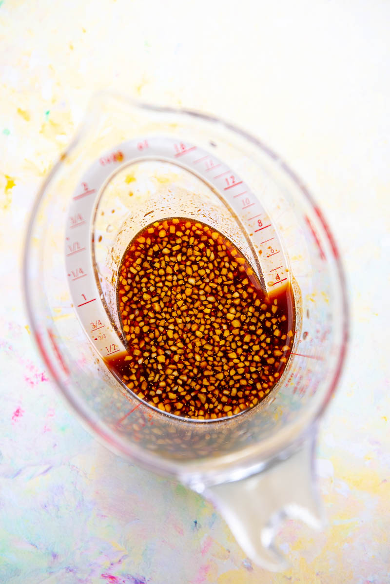 soy sauce mix in a measuring cup