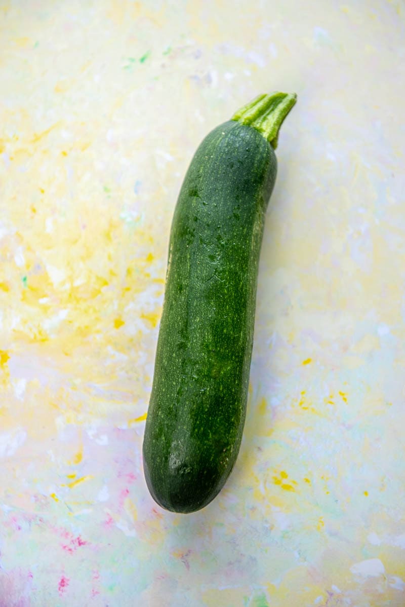 1 green zucchini squash