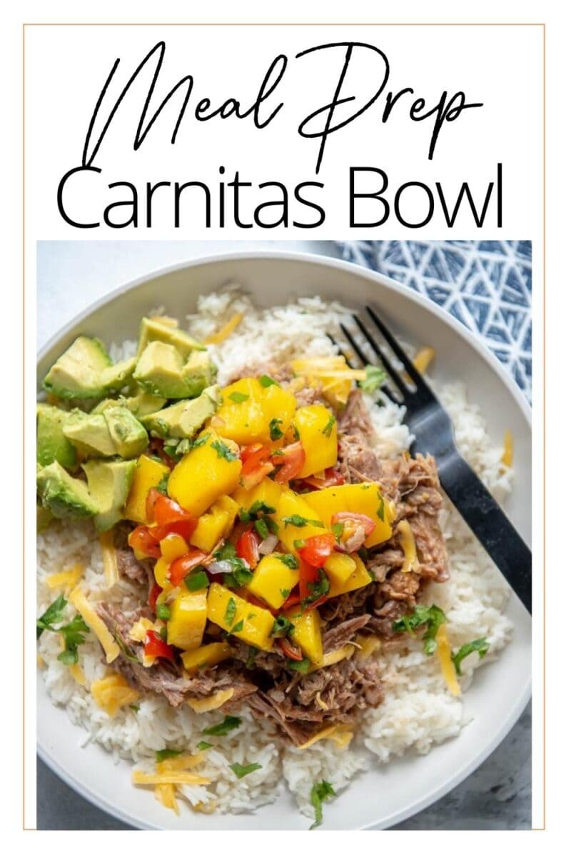 Instant Pot Carnitas Meal Prep Bowls (Healthy & Easy) - Primavera Kitchen