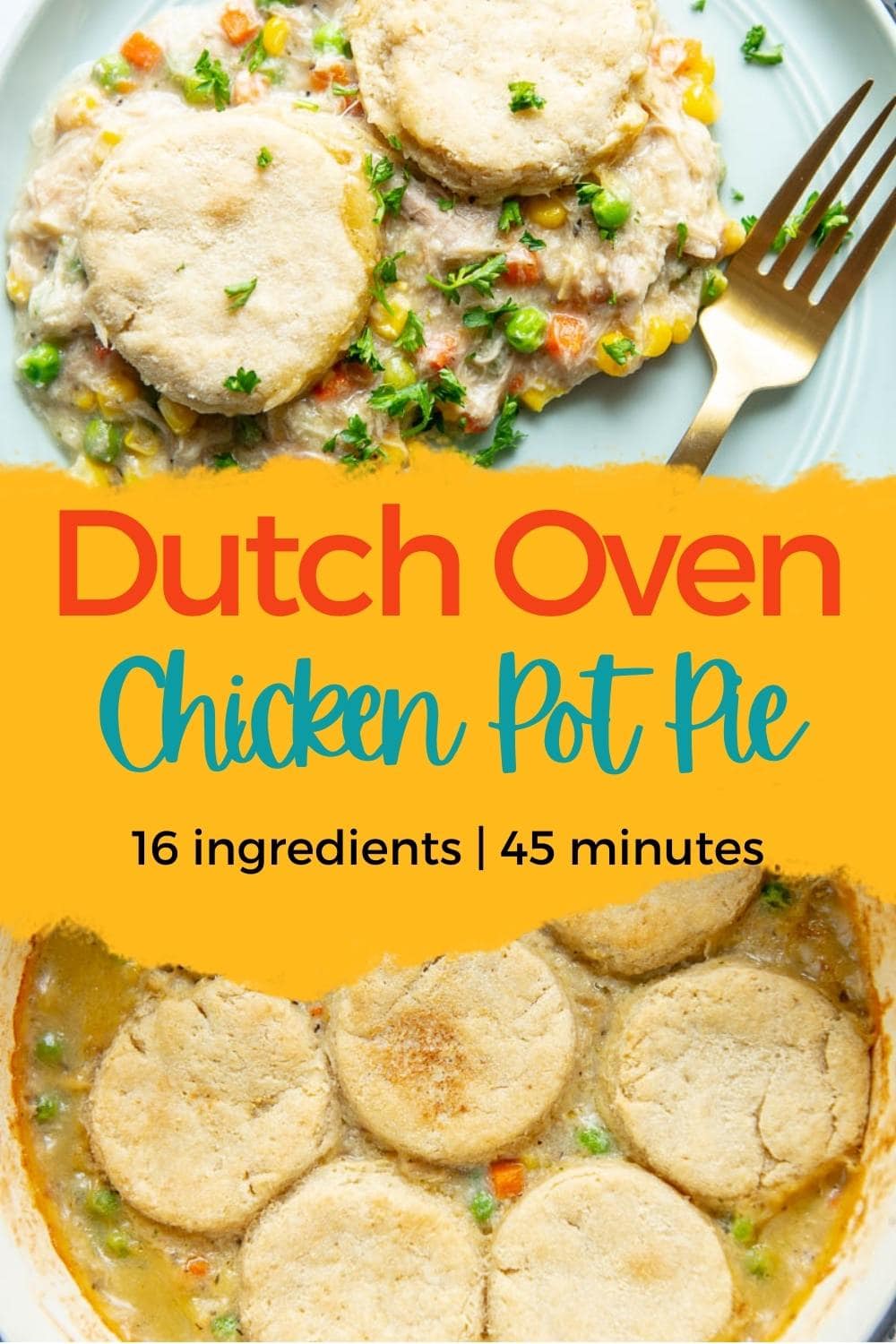 Dutch Oven Chicken Pot Pie {Gluten-Free} - Garnished Plate