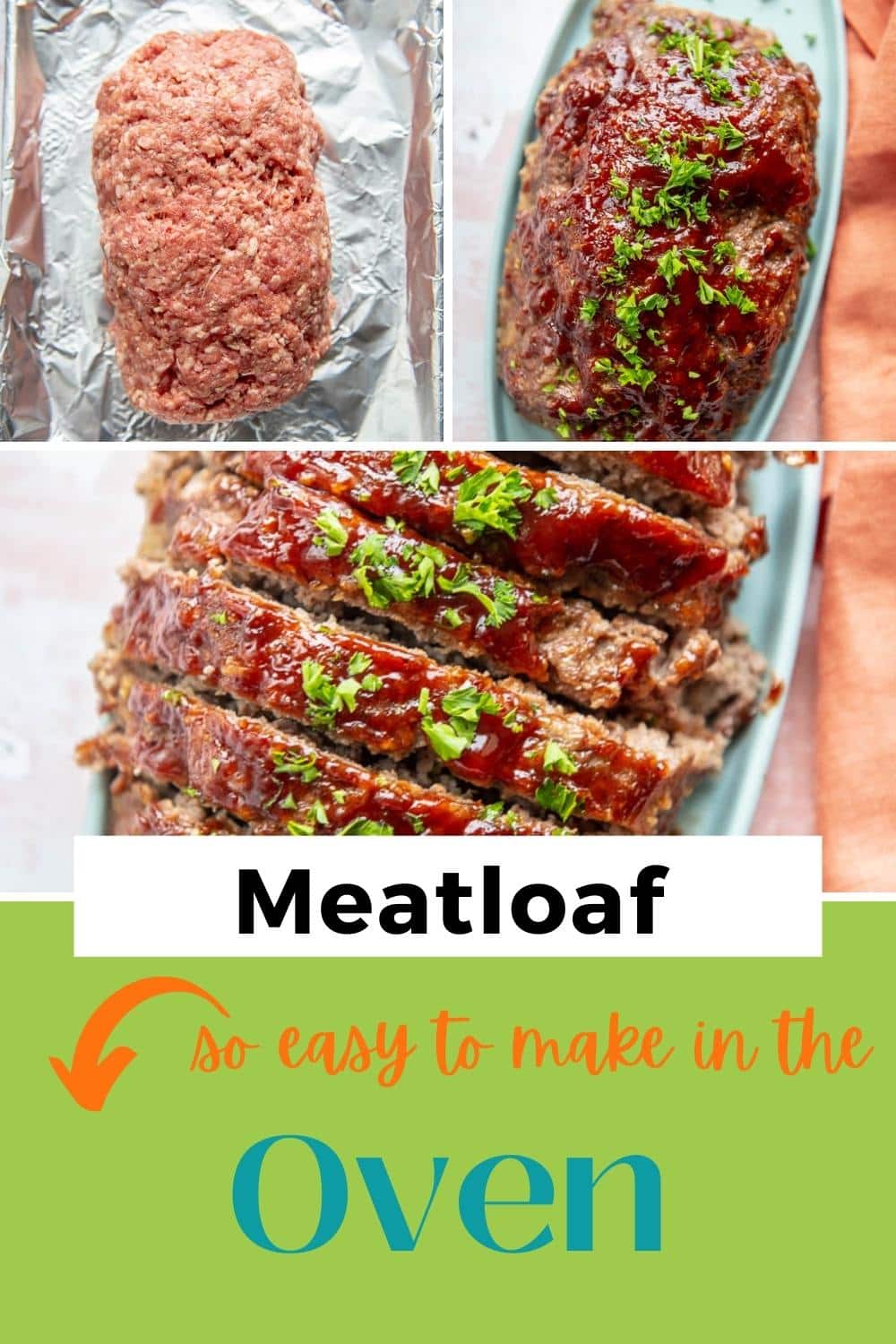 Easy Gluten Free Meatloaf - Garnished Plate