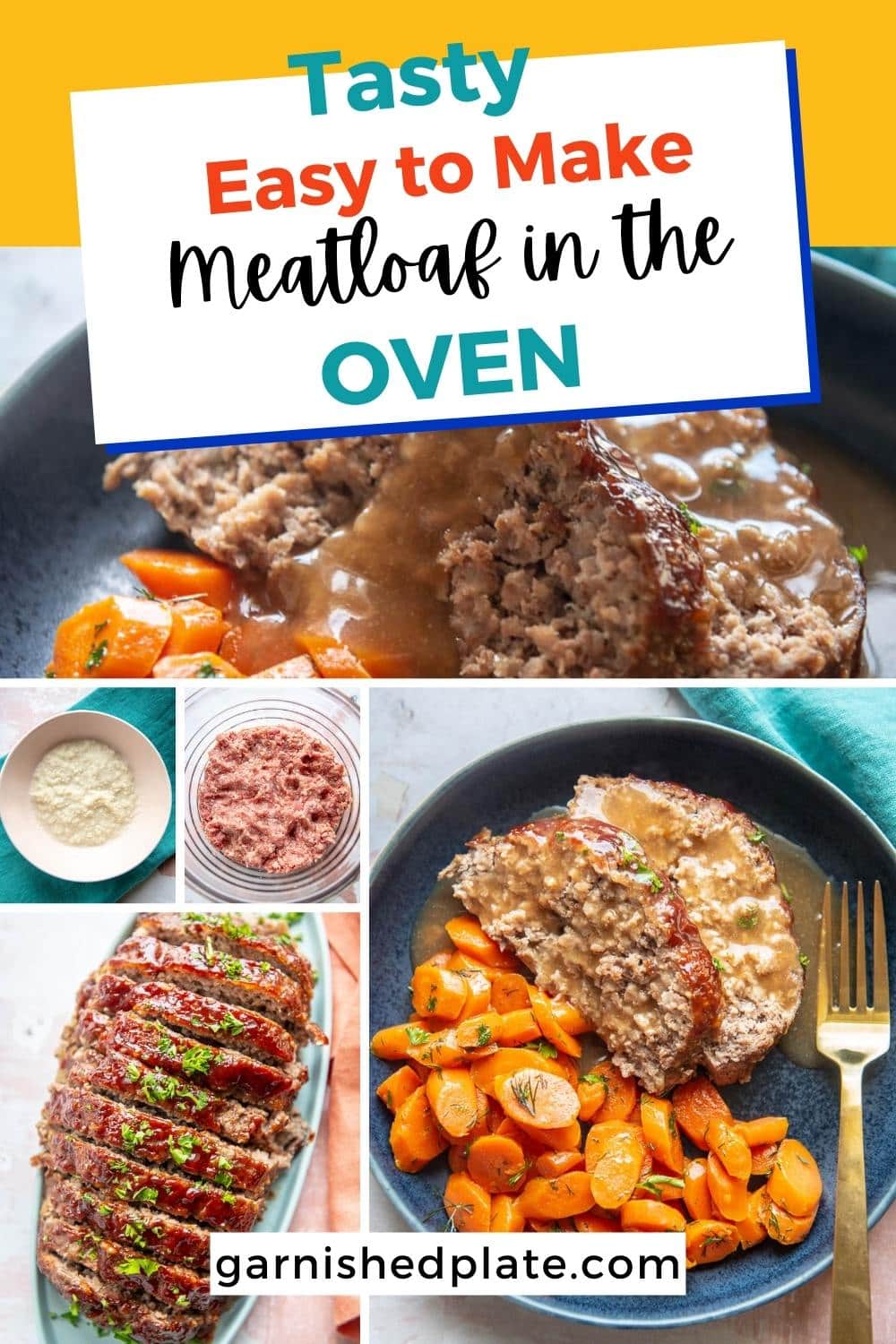 Easy Gluten Free Meatloaf - Garnished Plate