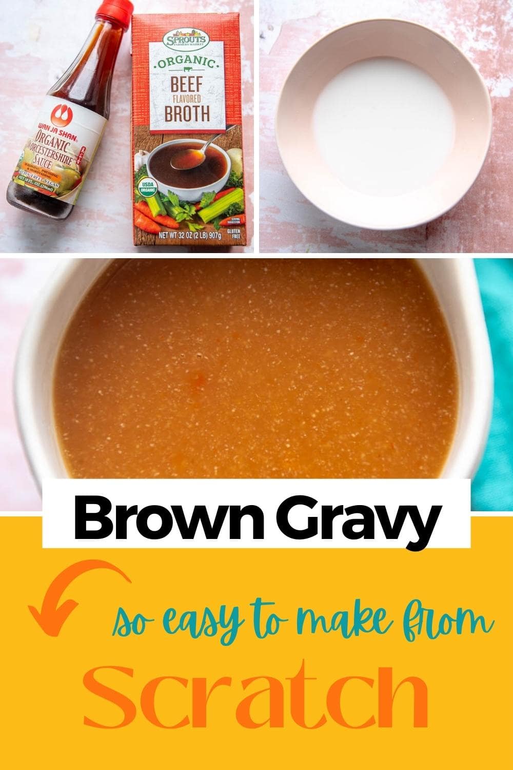 How to Make Brown Gravy Garnished Plate