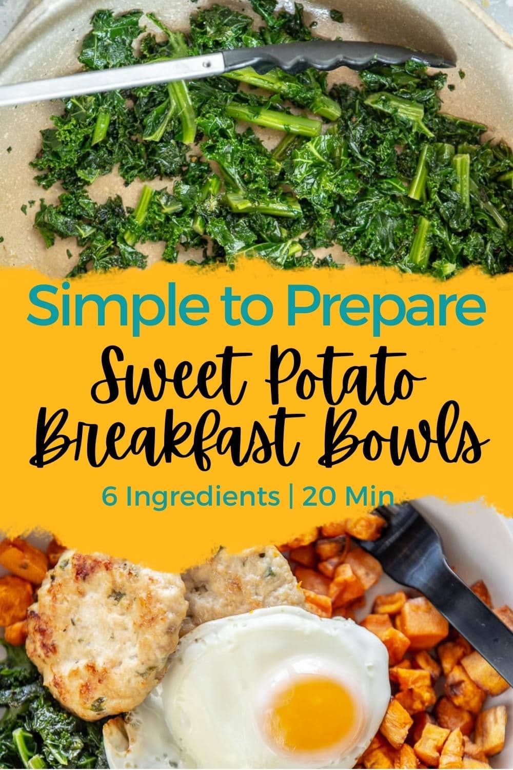 Sweet Potato Breakfast Bowls - Garnished Plate