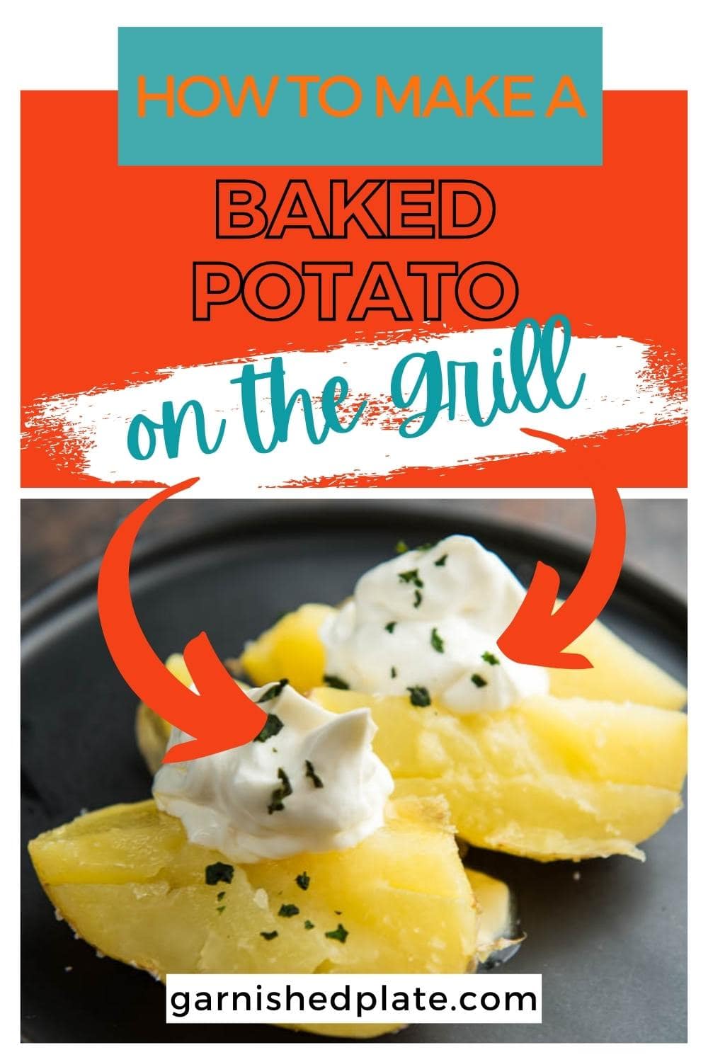 how-to-make-a-baked-potato-on-the-grill-garnished-plate