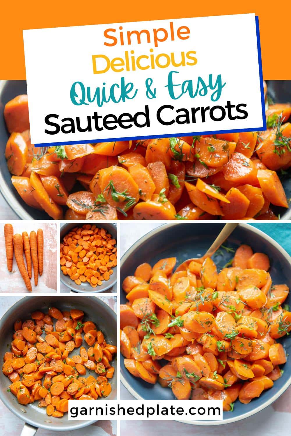 Sauteed Carrots - Garnished Plate