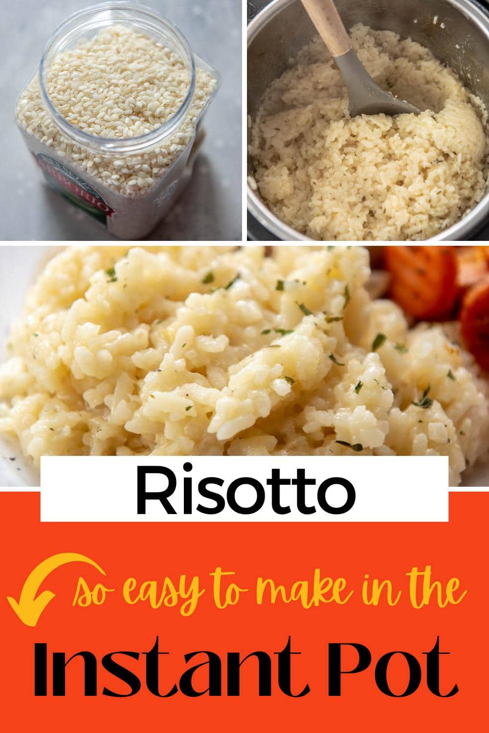Instant Pot Risotto Garnished Plate