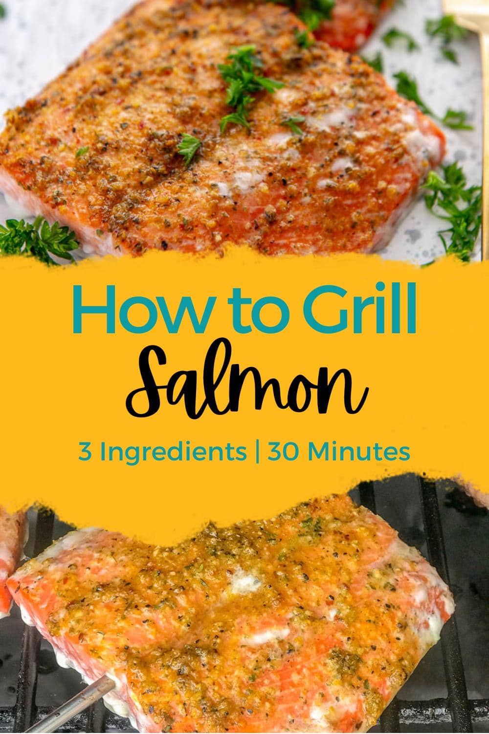 How to Grill Salmon - Garnished Plate