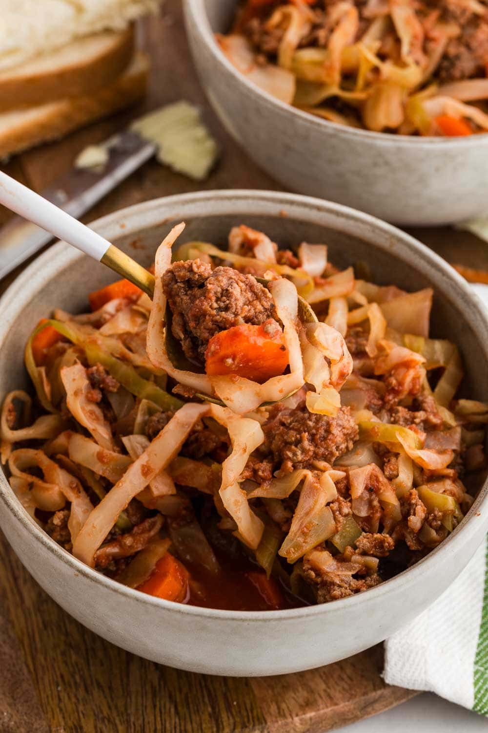 Dutch Oven Beef and Cabbage Casserole