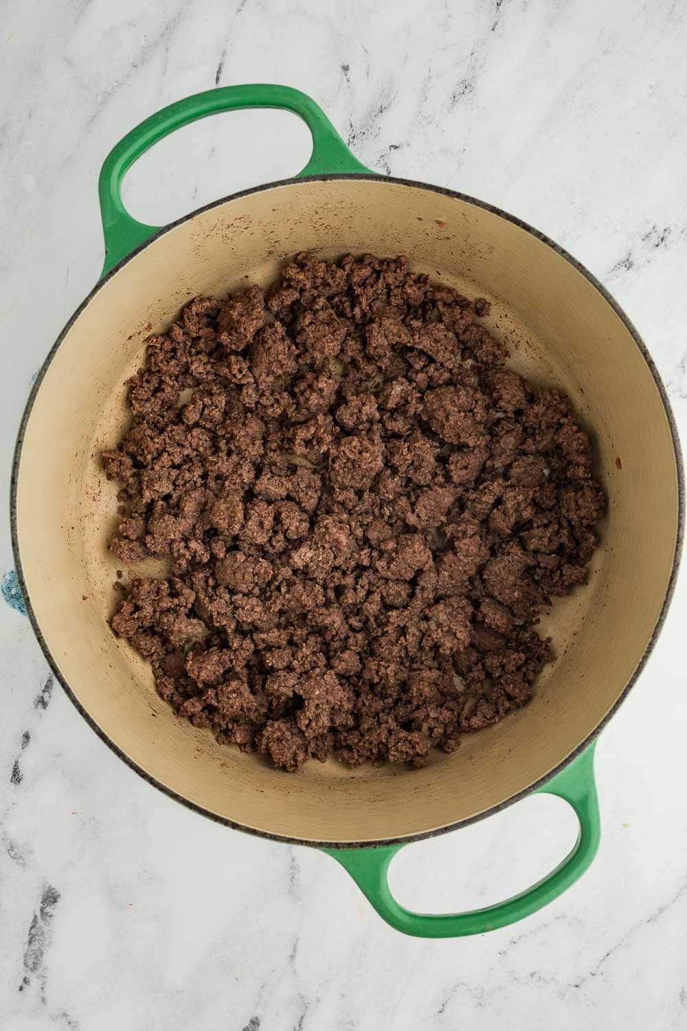 ground beef in dutch oven