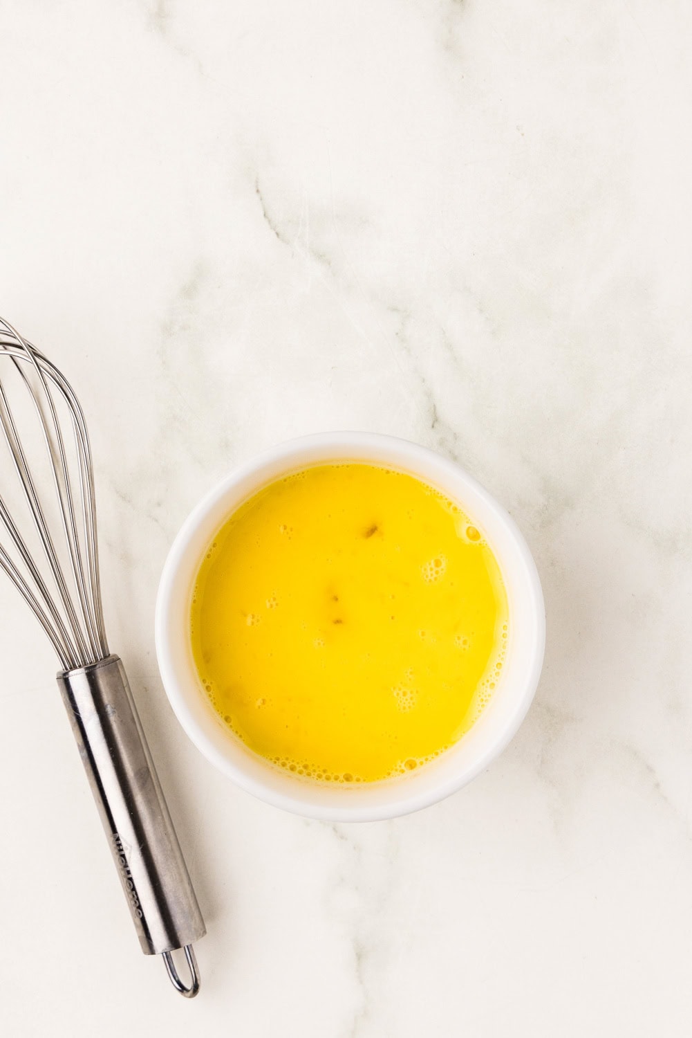 Beaten Egg in small bowl