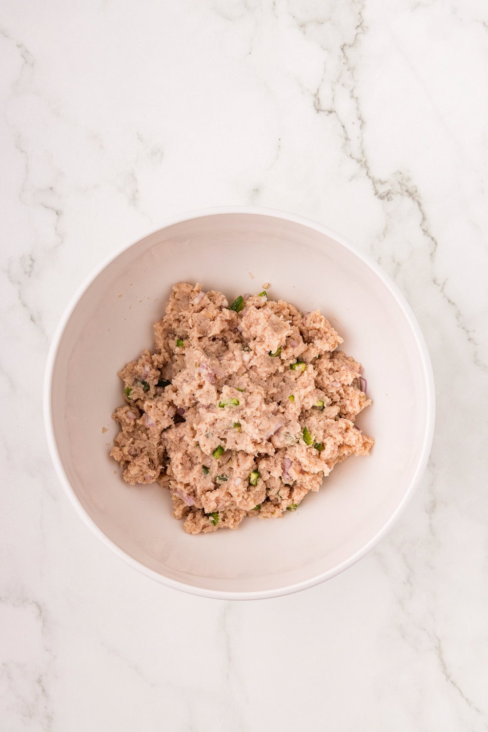 Air Fryer Sausage Patties all ready in bowl