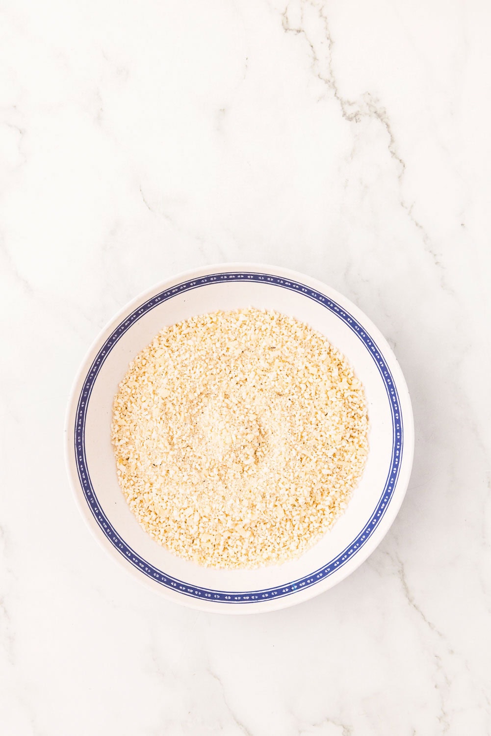 Panko crumbs in plate