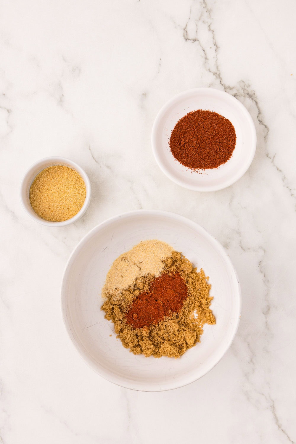 Seasonings on counter