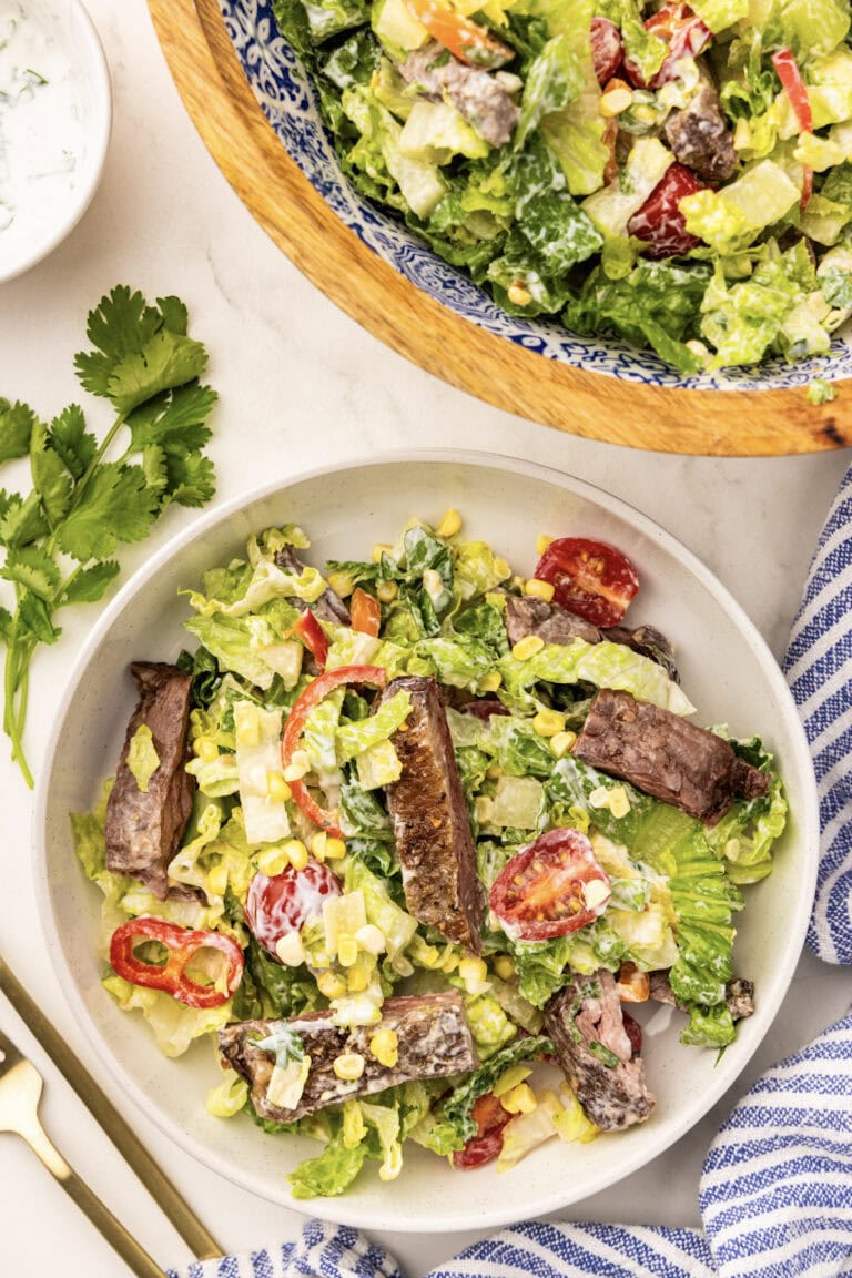 Steak Salad With Cilantro Lime Dressing