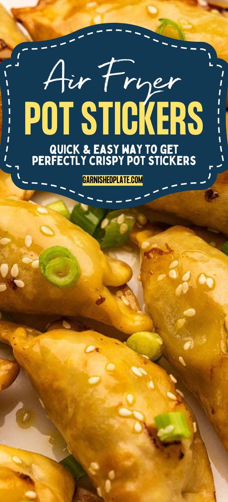 How to Cook Pot Stickers in an Air Fryer - Garnished Plate